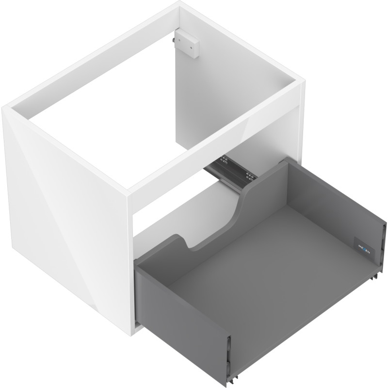 Mexen Box-A korpus szafki podumywalkowej 60 cm, 1 szuflada, biały połysk - 91AX0-0600-470-1-00