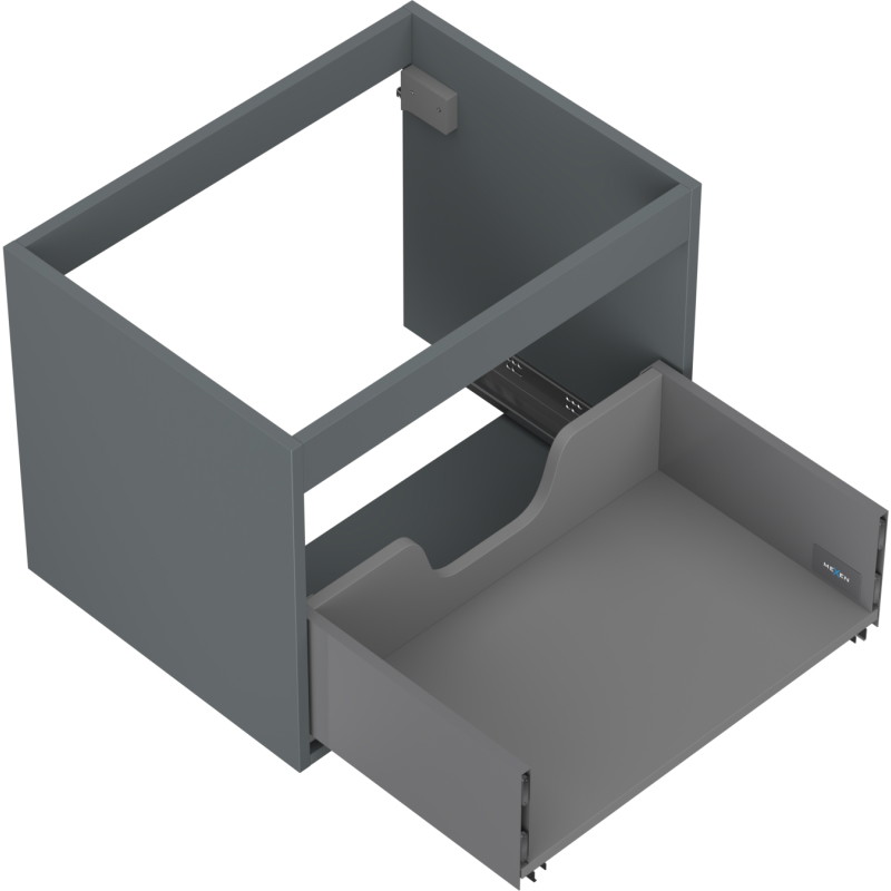 Mexen Box-A korpus szafki podumywalkowej 60 cm, 1 szuflada, grafit mat - 91AX0-0600-470-1-66