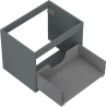 Mexen Box-A korpus szafki podumywalkowej 60 cm, 1 szuflada, grafit mat - 91AX0-0600-470-1-66