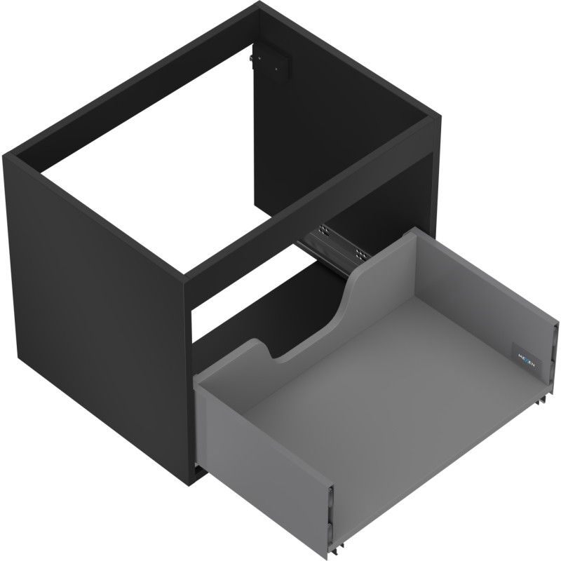 Mexen Box-A korpus szafki podumywalkowej 60 cm, 1 szuflada, czarny mat - 91AX0-0600-470-1-71