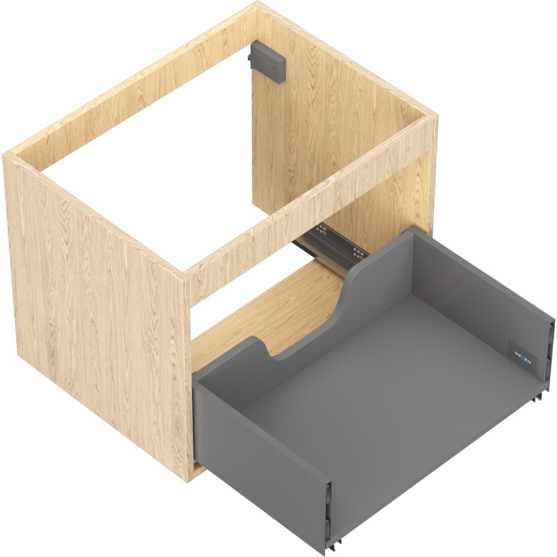 Mexen Box-A korpus szafki podumywalkowej 60 cm, 1 szuflada, dąb - 91AX0-0600-470-1-81