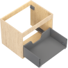 Mexen Box-A korpus szafki podumywalkowej 60 cm, 1 szuflada, dąb - 91AX0-0600-470-1-81