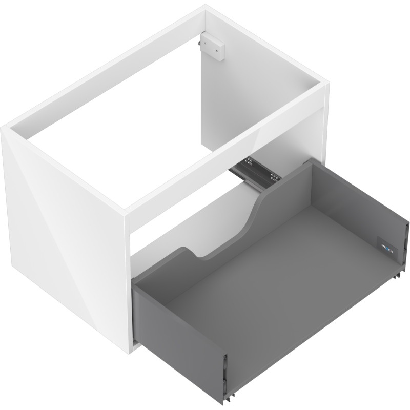 Mexen Box-A korpus szafki podumywalkowej 70 cm, 1 szuflada, biały połysk - 91AX0-0700-470-1-00