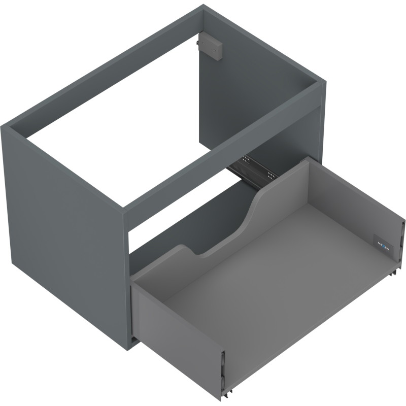 Mexen Box-A korpus szafki podumywalkowej 70 cm, 1 szuflada, grafit mat - 91AX0-0700-470-1-66