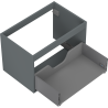 Mexen Box-A korpus szafki podumywalkowej 70 cm, 1 szuflada, grafit mat - 91AX0-0700-470-1-66