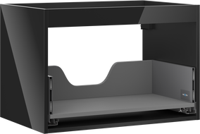 Mexen Box-A korpus szafki podumywalkowej 70 cm, 1 szuflada, czarny połysk - 91AX0-0700-470-1-70