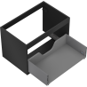 Mexen Box-A korpus szafki podumywalkowej 70 cm, 1 szuflada, czarny mat - 91AX0-0700-470-1-71