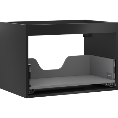 Mexen Box-A korpus szafki podumywalkowej 70 cm, 1 szuflada, czarny mat - 91AX0-0700-470-1-71