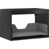 Mexen Box-A korpus szafki podumywalkowej 70 cm, 1 szuflada, czarny mat - 91AX0-0700-470-1-71