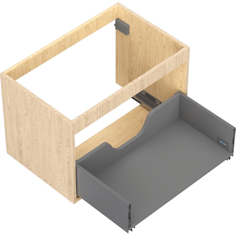 Mexen Box-A korpus szafki podumywalkowej 70 cm, 1 szuflada, dąb - 91AX0-0700-470-1-81
