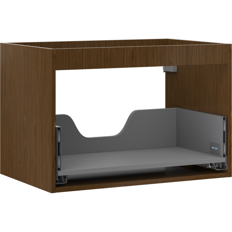 Mexen Box-A korpus szafki podumywalkowej 70 cm, 1 szuflada, orzech - 91AX0-0700-470-1-86