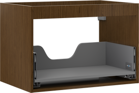 Mexen Box-A korpus szafki podumywalkowej 70 cm, 1 szuflada, orzech - 91AX0-0700-470-1-86