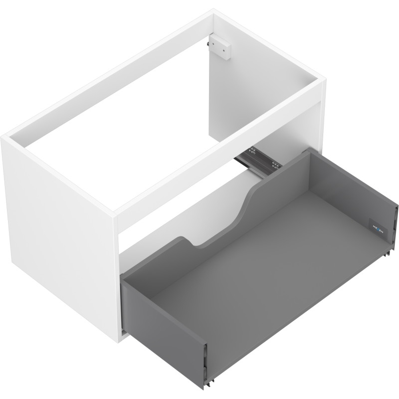 Mexen Box-A korpus szafki podumywalkowej 80 cm, 1 szuflada, biały mat - 91AX0-0800-470-1-01