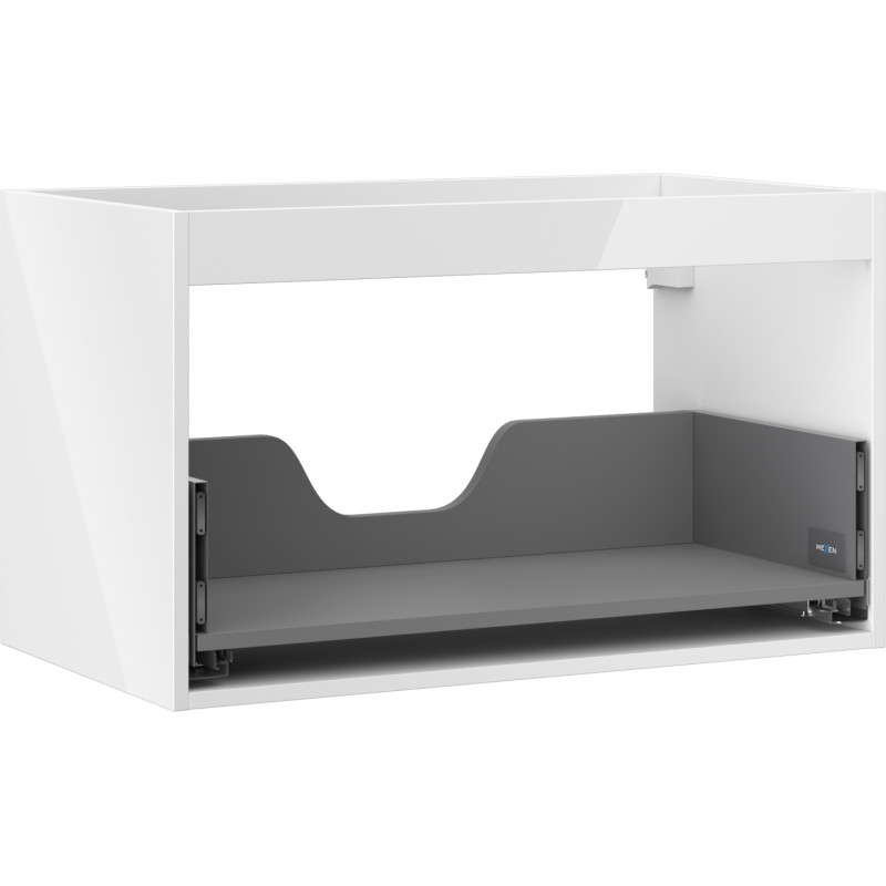 Mexen Box-A korpus szafki podumywalkowej 80 cm, 1 szuflada, biały połysk - 91AX0-0800-470-1-00