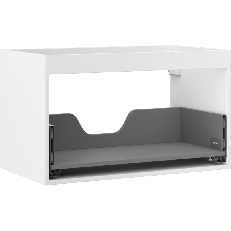 Mexen Box-A korpus szafki podumywalkowej 80 cm, 1 szuflada, biały mat - 91AX0-0800-470-1-01