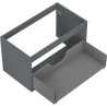Mexen Box-A korpus szafki podumywalkowej 80 cm, 1 szuflada, grafit mat - 91AX0-0800-470-1-66