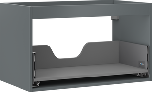 Mexen Box-A korpus szafki podumywalkowej 80 cm, 1 szuflada, grafit mat - 91AX0-0800-470-1-66