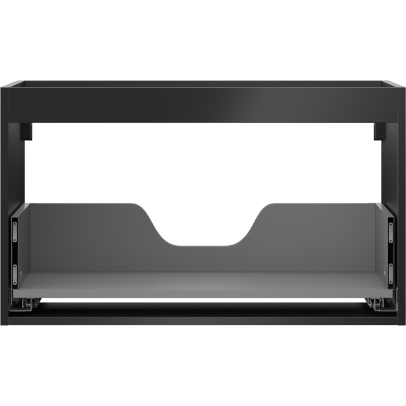 Mexen Box-A korpus szafki podumywalkowej 80 cm, 1 szuflada, czarny mat - 91AX0-0800-470-1-71