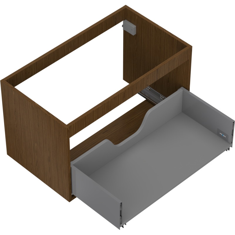 Mexen Box-A korpus szafki podumywalkowej 80 cm, 1 szuflada, orzech - 91AX0-0800-470-1-86