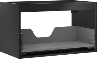 Mexen Box-A korpus szafki podumywalkowej 80 cm, 1 szuflada, czarny mat - 91AX0-0800-470-1-71