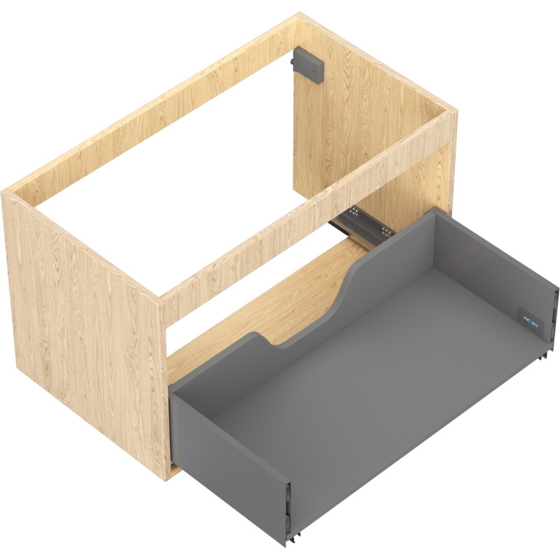 Mexen Box-A korpus szafki podumywalkowej 80 cm, 1 szuflada, dąb - 91AX0-0800-470-1-81