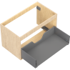 Mexen Box-A korpus szafki podumywalkowej 80 cm, 1 szuflada, dąb - 91AX0-0800-470-1-81