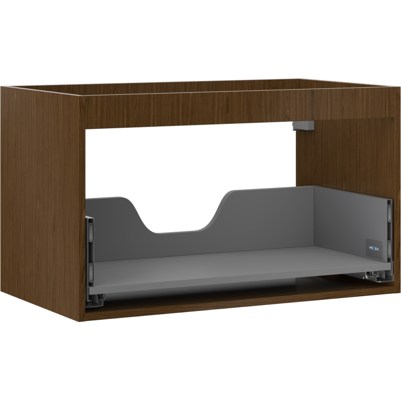 Mexen Box-A korpus szafki podumywalkowej 80 cm, 1 szuflada, orzech - 91AX0-0800-470-1-86