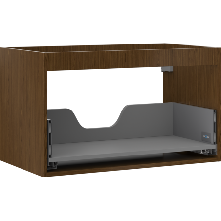 Mexen Box-A korpus szafki podumywalkowej 80 cm, 1 szuflada, orzech - 91AX0-0800-470-1-86