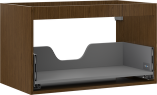 Mexen Box-A korpus szafki podumywalkowej 80 cm, 1 szuflada, orzech - 91AX0-0800-470-1-86
