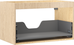 Mexen Box-A korpus szafki podumywalkowej 80 cm, 1 szuflada, dąb - 91AX0-0800-470-1-81