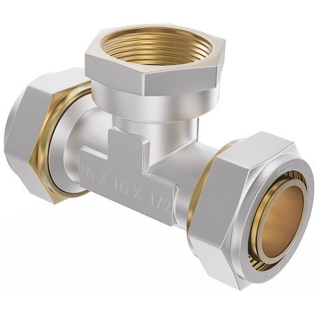 Mexen PEX-S trójnik skręcany PEX 16 x 1/2 GW x 16 - W97232-1612F16-00