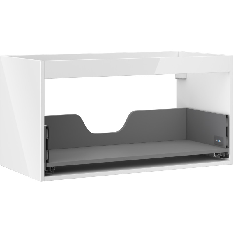 Mexen Box-A korpus szafki podumywalkowej 90 cm, 1 szuflada, biały połysk - 91AX0-0900-470-1-00