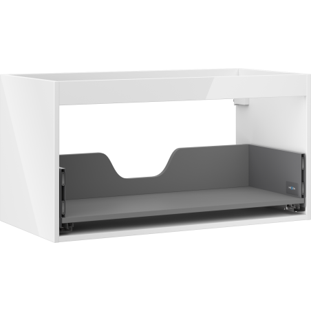 Mexen Box-A korpus szafki podumywalkowej 90 cm, 1 szuflada, biały połysk - 91AX0-0900-470-1-00