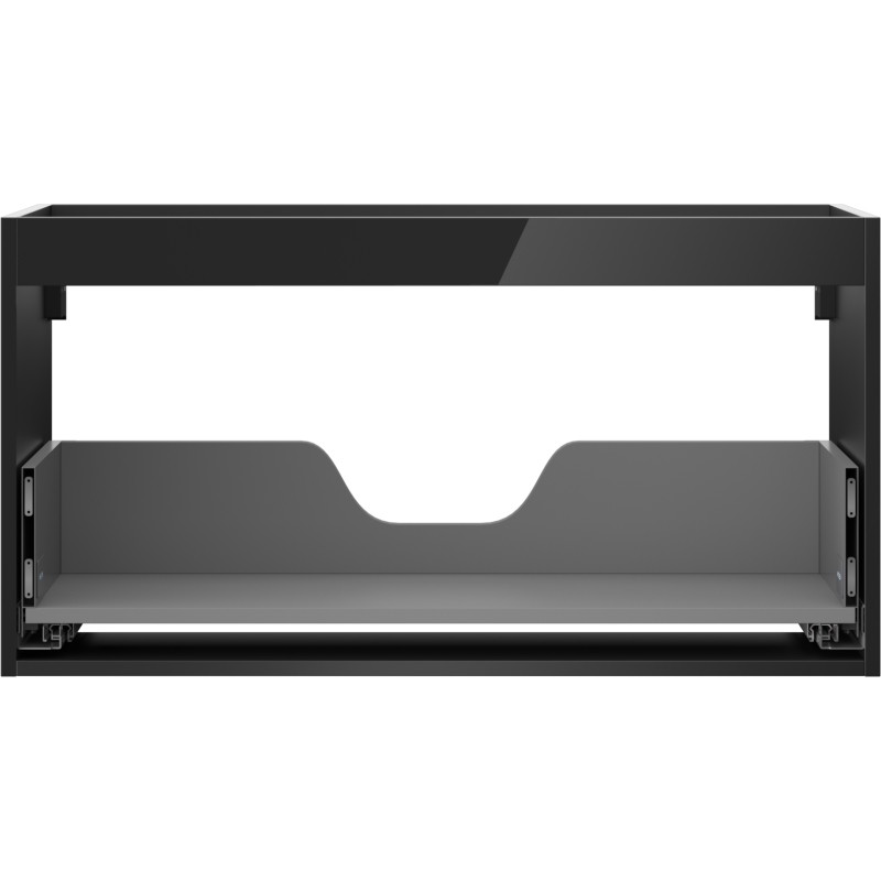 Mexen Box-A korpus szafki podumywalkowej 90 cm, 1 szuflada, czarny połysk - 91AX0-0900-470-1-70