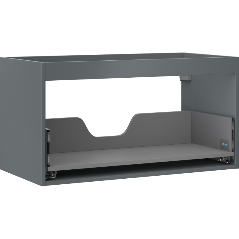Mexen Box-A korpus szafki podumywalkowej 90 cm, 1 szuflada, grafit mat - 91AX0-0900-470-1-66