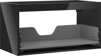 Mexen Box-A korpus szafki podumywalkowej 90 cm, 1 szuflada, czarny połysk - 91AX0-0900-470-1-70