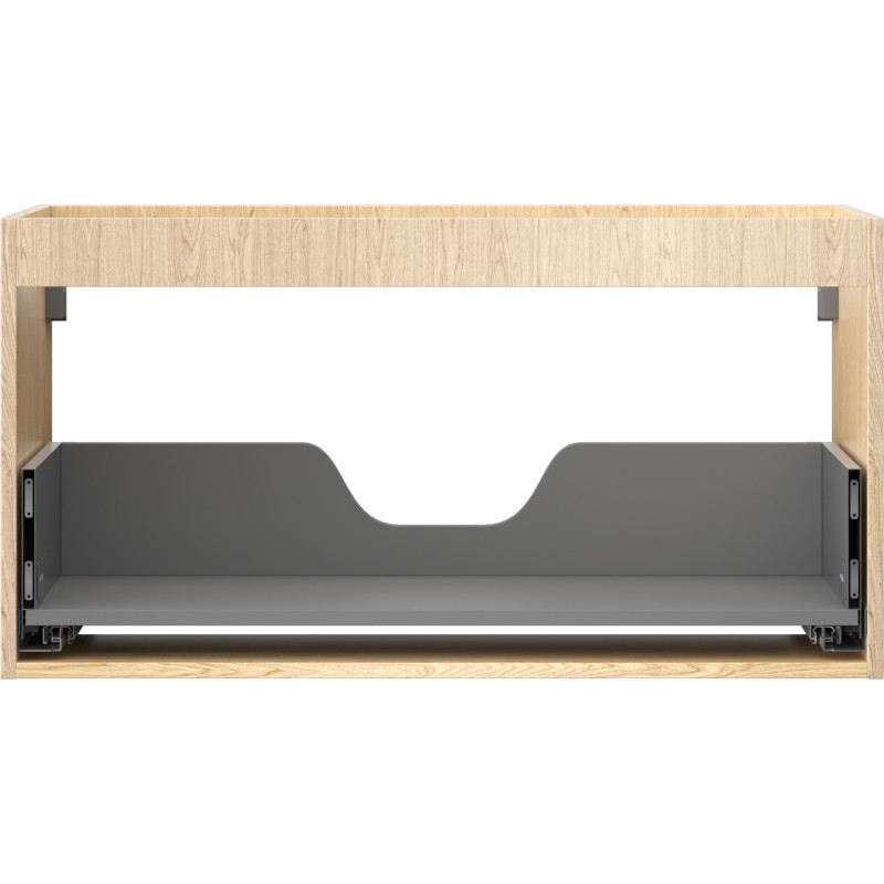 Mexen Box-A korpus szafki podumywalkowej 90 cm, 1 szuflada, dąb - 91AX0-0900-470-1-81