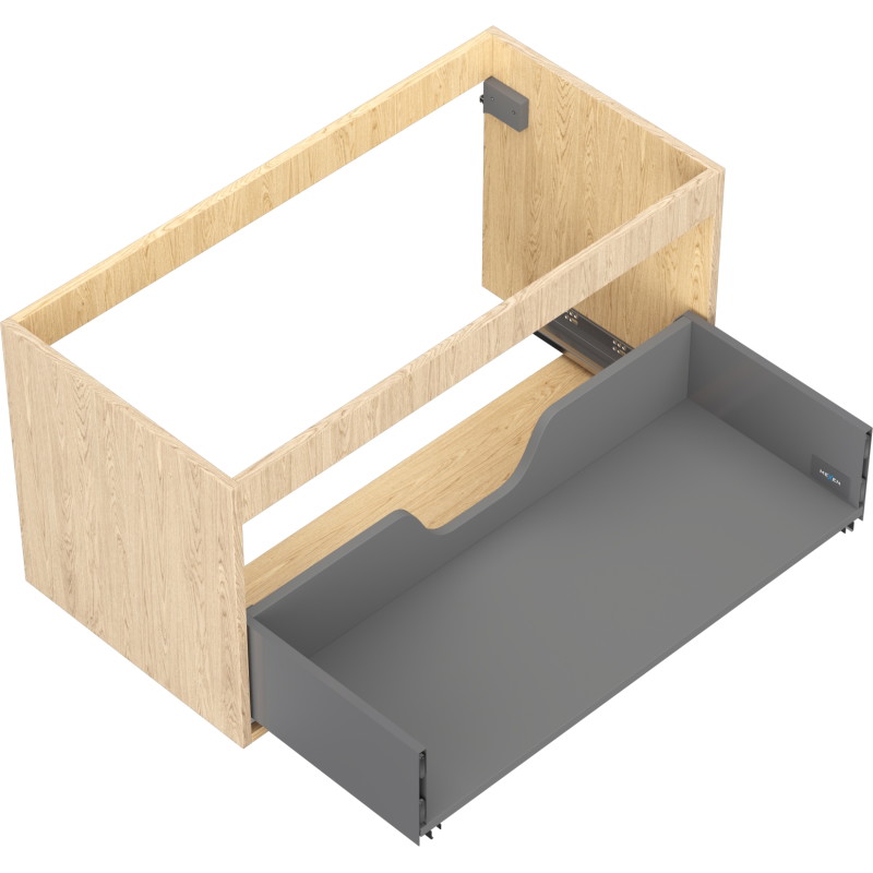 Mexen Box-A korpus szafki podumywalkowej 90 cm, 1 szuflada, dąb - 91AX0-0900-470-1-81