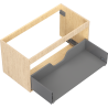 Mexen Box-A korpus szafki podumywalkowej 90 cm, 1 szuflada, dąb - 91AX0-0900-470-1-81