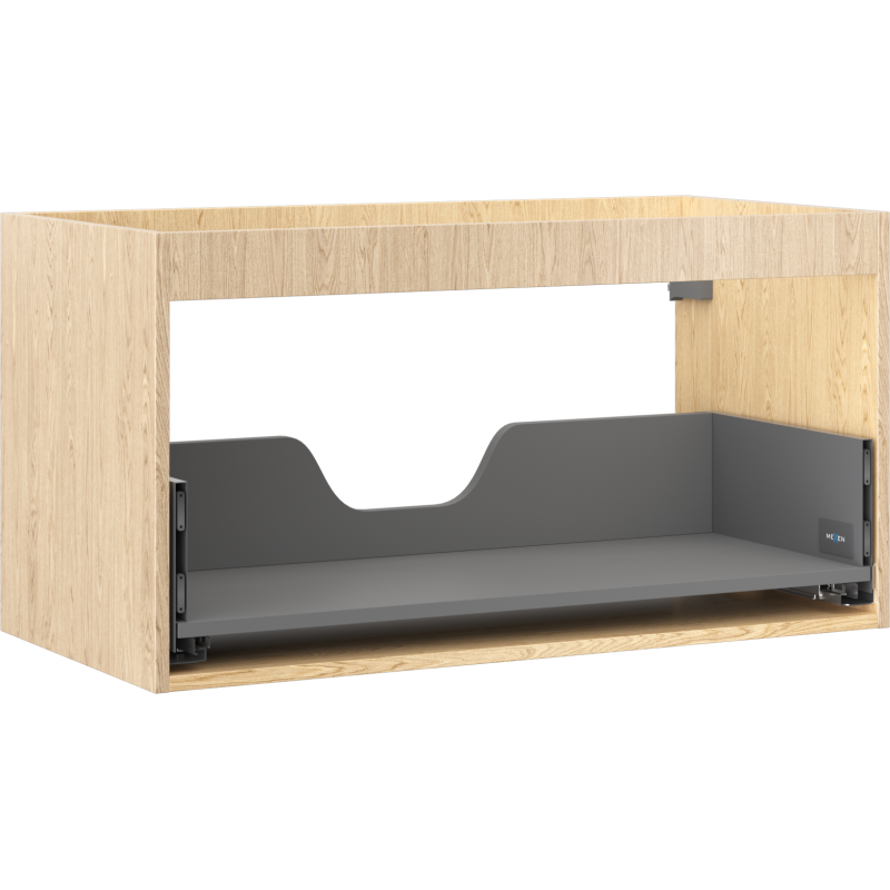 Mexen Box-A korpus szafki podumywalkowej 90 cm, 1 szuflada, dąb - 91AX0-0900-470-1-81