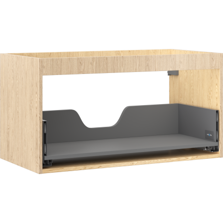 Mexen Box-A korpus szafki podumywalkowej 90 cm, 1 szuflada, dąb - 91AX0-0900-470-1-81