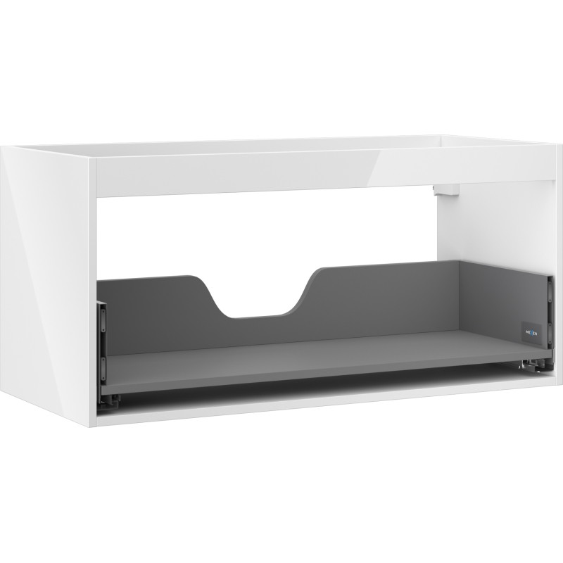 Mexen Box-A korpus szafki podumywalkowej 100 cm, 1 szuflada, biały połysk - 91AX0-1000-470-1-00