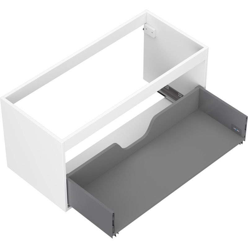 Mexen Box-A korpus szafki podumywalkowej 100 cm, 1 szuflada, biały mat - 91AX0-1000-470-1-01