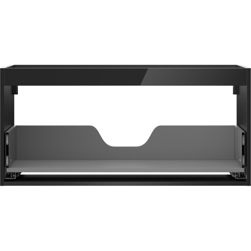 Mexen Box-A korpus szafki podumywalkowej 100 cm, 1 szuflada, czarny połysk - 91AX0-1000-470-1-70