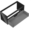 Mexen Box-A korpus szafki podumywalkowej 100 cm, 1 szuflada, czarny połysk - 91AX0-1000-470-1-70