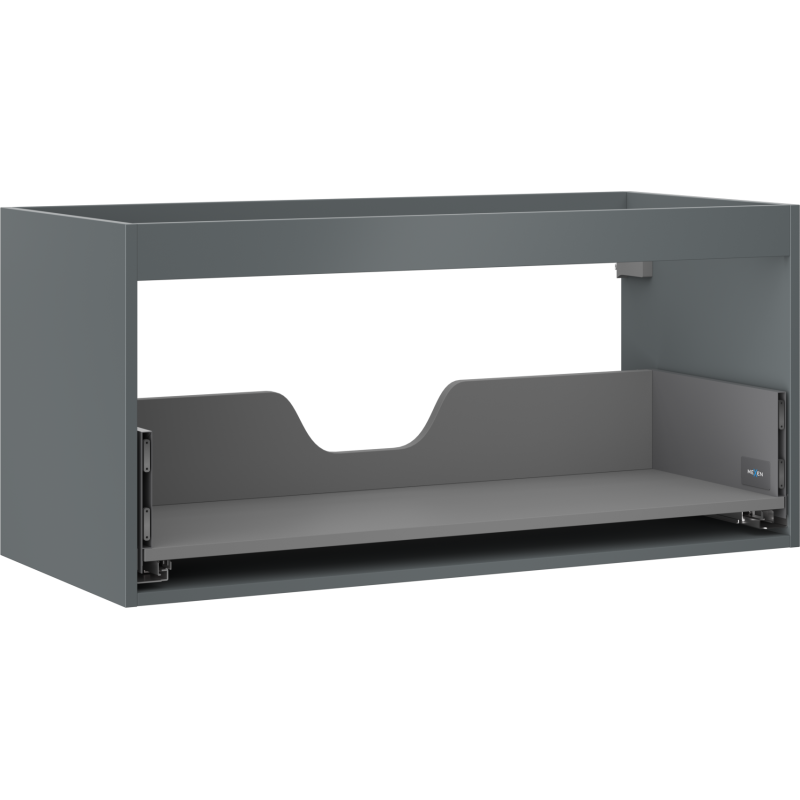 Mexen Box-A korpus szafki podumywalkowej 100 cm, 1 szuflada, grafit mat - 91AX0-1000-470-1-66