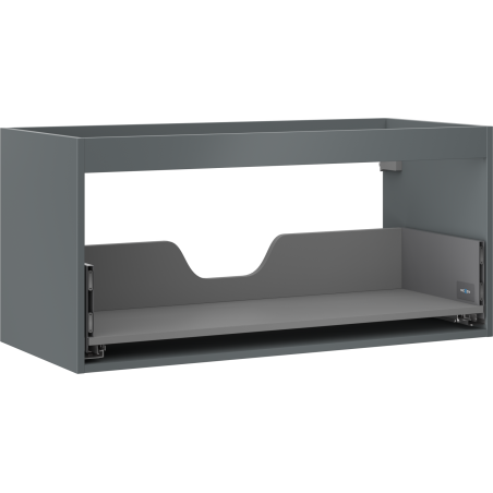 Mexen Box-A korpus szafki podumywalkowej 100 cm, 1 szuflada, grafit mat - 91AX0-1000-470-1-66