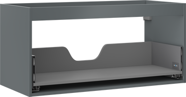 Mexen Box-A korpus szafki podumywalkowej 100 cm, 1 szuflada, grafit mat - 91AX0-1000-470-1-66