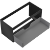 Mexen Box-A korpus szafki podumywalkowej 100 cm, 1 szuflada, czarny mat - 91AX0-1000-470-1-71