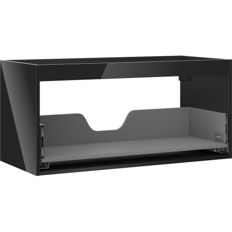 Mexen Box-A korpus szafki podumywalkowej 100 cm, 1 szuflada, czarny połysk - 91AX0-1000-470-1-70